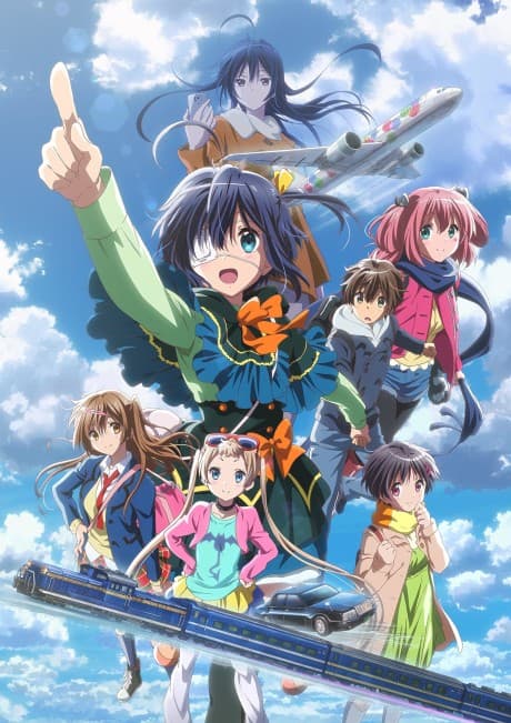 Pôster oficial do anime Love, Chunibyo & Other Delusions! Take On Me em português