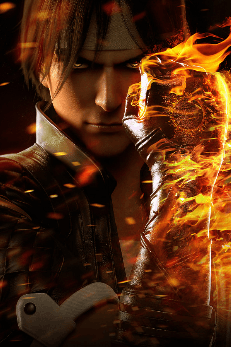 Pôster oficial do anime The King of Fighters Destiny em português