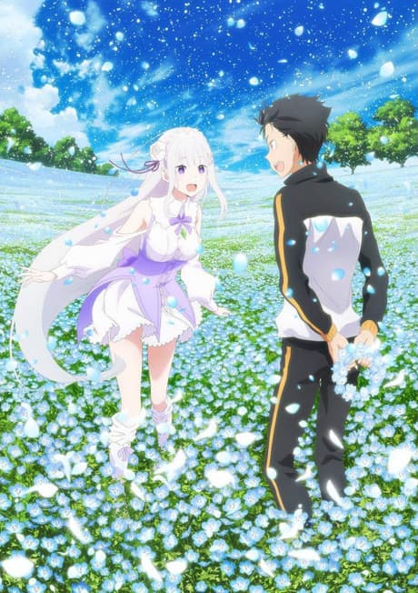 Pôster oficial do anime Re:ZERO -Starting Life in Another World- OVAs em português