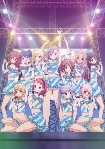 Pôster oficial do anime Music Girls em português