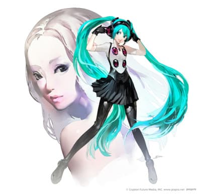 Pôster oficial do anime B Who I Want 2 B feat. HATSUNE MIKU em português
