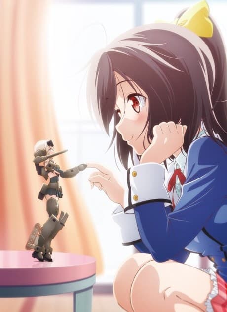 Pôster oficial do anime Frame Arms Girl: Kyakkya Ufufu na Wonderland em português