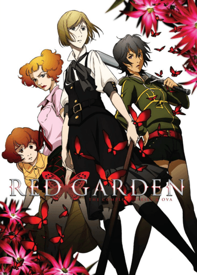 Pôster oficial do anime Red Garden em português