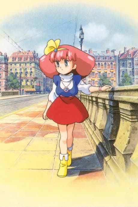 Pôster oficial do anime MINKY MOMO in Yume ni Kakeru Hashi em português