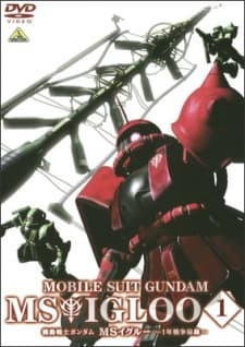 Pôster oficial do anime Mobile Suit Gundam MS IGLOO: The Hidden One Year War em português