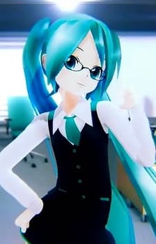Pôster oficial do anime HORIZON feat. Hatsune Miku em português
