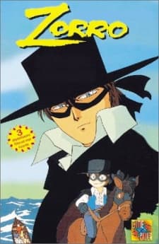 Pôster oficial do anime A Lenda do Zorro em português