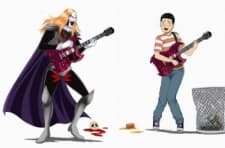 Pôster oficial do anime Detroit Metal City: Birth of the Metal Devil em português