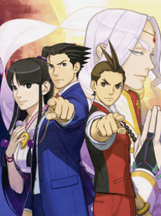 Pôster oficial do anime Phoenix Wright: Ace Attorney − Spirit of Justice Prologue em português