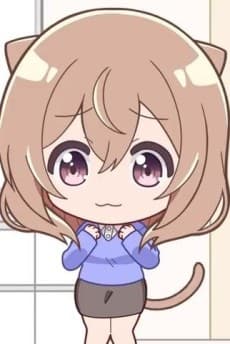 Pôster oficial do anime A Veterana Pitica da Firma em português