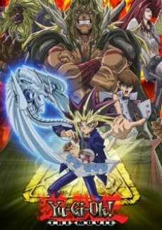 Pôster oficial do anime Yu-Gi-Oh! O Filme: Pirâmide de Luz em português