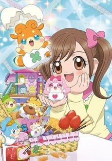 Pôster oficial do anime Kamisama Minarai: Himitsu no Cocotama em português